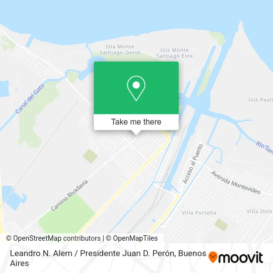 Mapa de Leandro N. Alem / Presidente Juan D. Perón