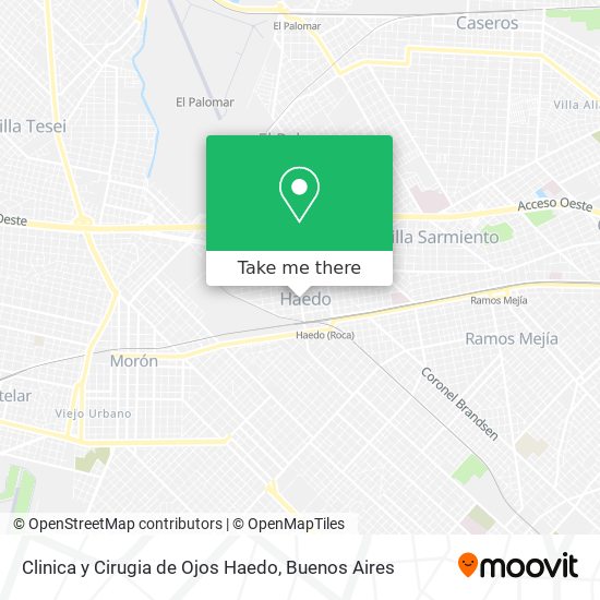 Clinica y Cirugia de Ojos Haedo map