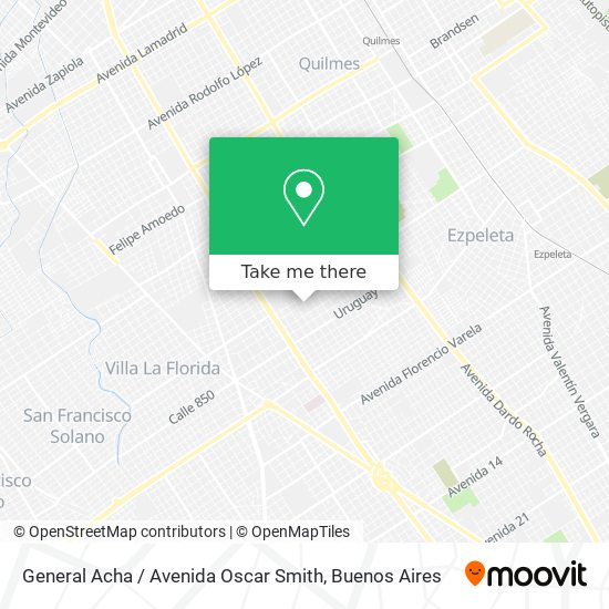 Mapa de General Acha / Avenida Oscar Smith