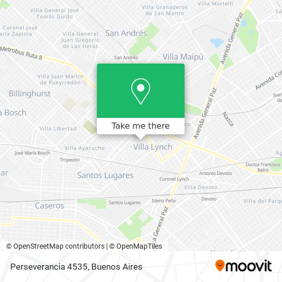 Perseverancia 4535 map
