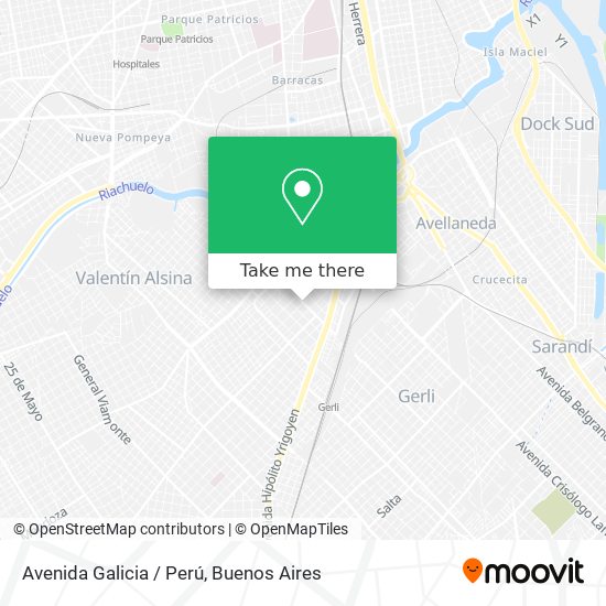 Mapa de Avenida Galicia / Perú