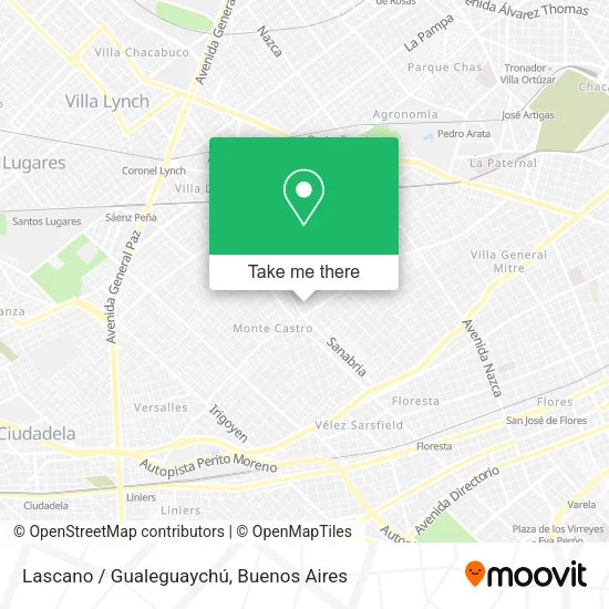 Mapa de Lascano / Gualeguaychú