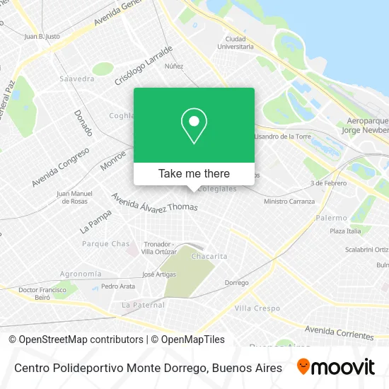 Centro Polideportivo Monte Dorrego map