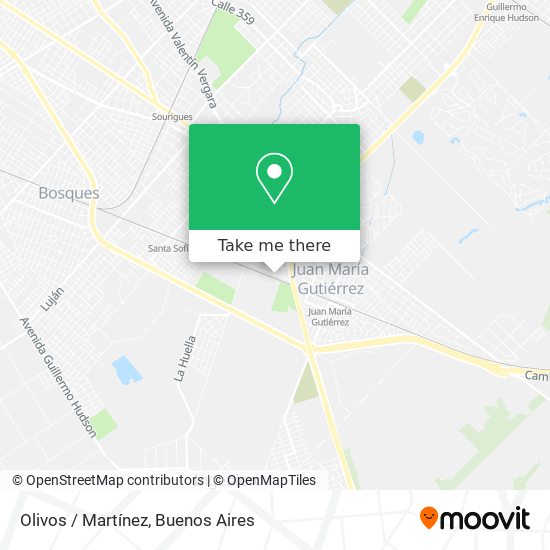 Olivos / Martínez map