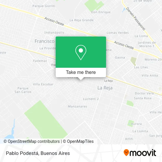 Mapa de Pablo Podestá