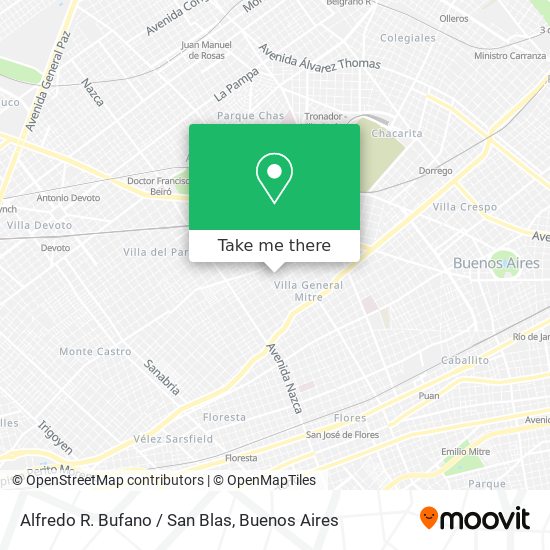 Alfredo R. Bufano / San Blas map