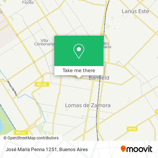 José María Penna 1251 map