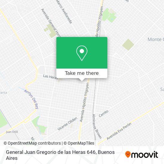 General Juan Gregorio de las Heras 646 map