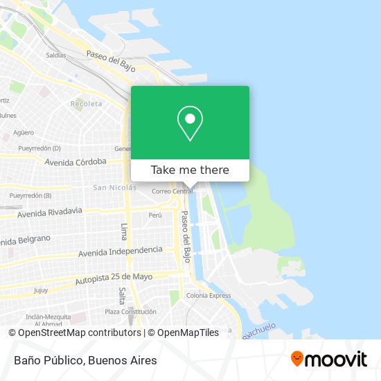 Mapa de Baño Público