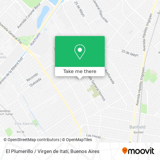 El Plumerillo / Virgen de Itatí map