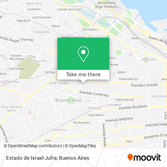 Estado de Israel-Jufre map