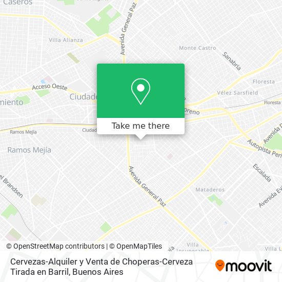 Mapa de Cervezas-Alquiler y Venta de Choperas-Cerveza Tirada en Barril