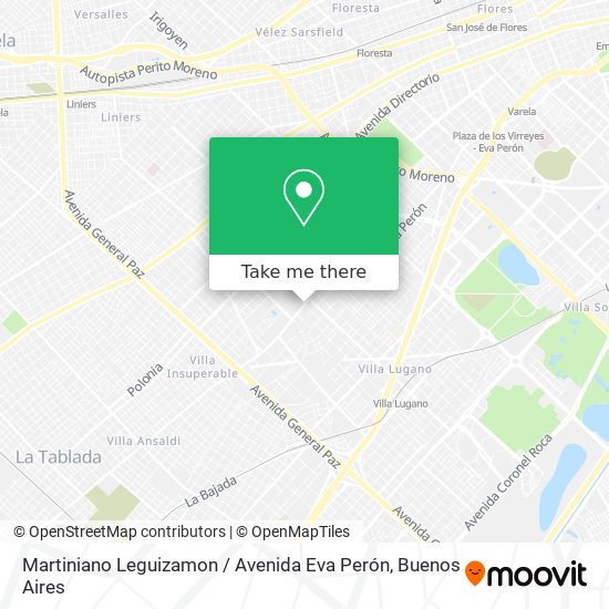 Martiniano Leguizamon / Avenida Eva Perón map