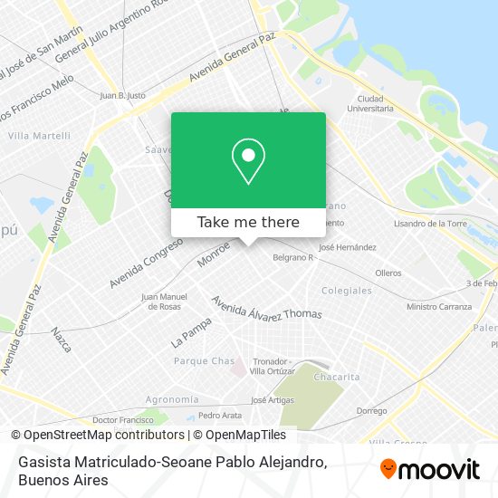 Gasista Matriculado-Seoane Pablo Alejandro map