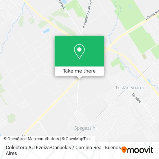 Mapa de Colectora AU Ezeiza-Cañuelas / Camino Real