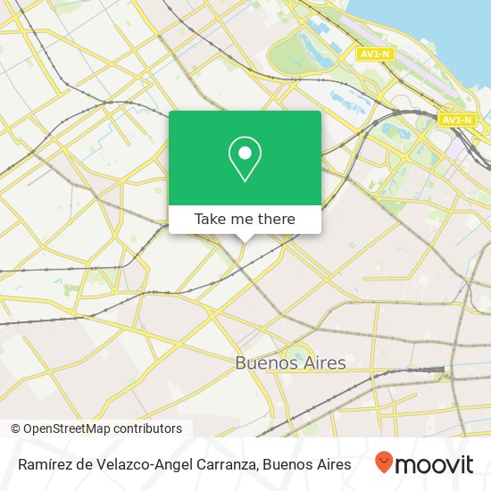 Ramírez de Velazco-Angel Carranza map