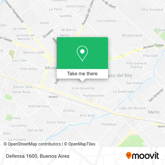 Defensa 1600 map