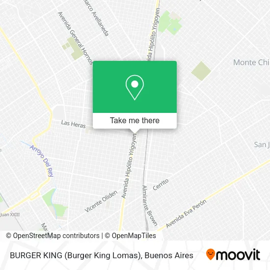 Mapa de BURGER KING (Burger King Lomas)
