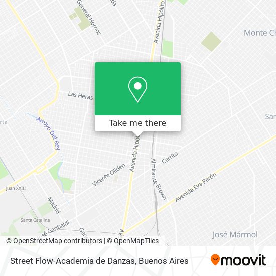 Mapa de Street Flow-Academia de Danzas