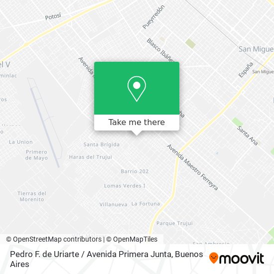 Pedro F. de Uriarte / Avenida Primera Junta map