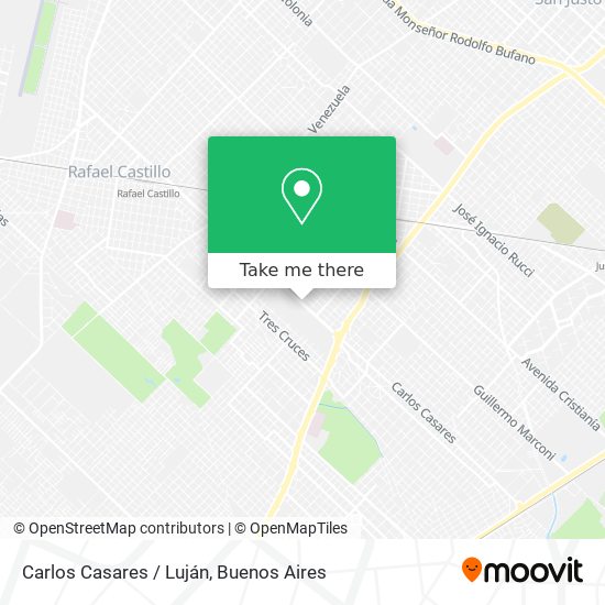 Carlos Casares / Luján map
