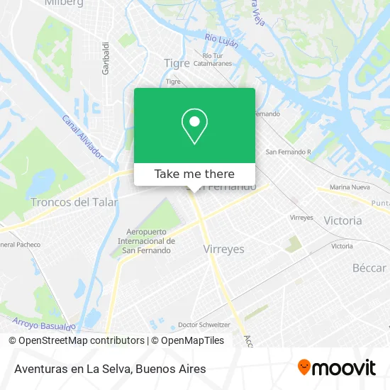 Aventuras en La Selva map