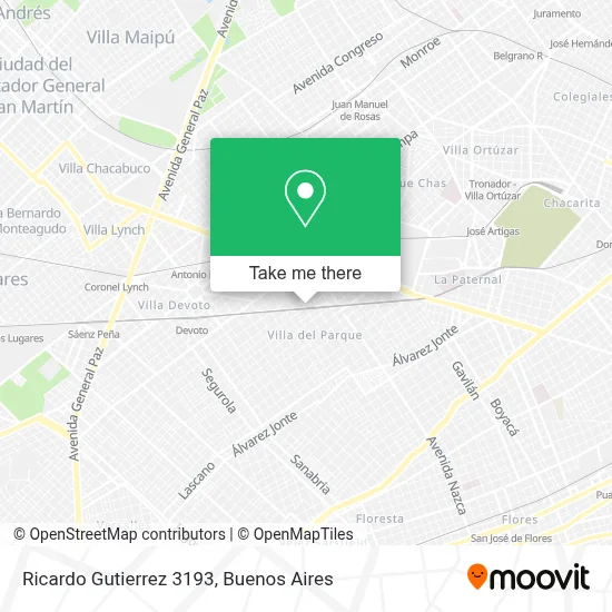 Ricardo Gutierrez 3193 map
