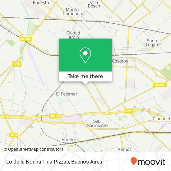 Lo de la Nonna Tina-Pizzas map