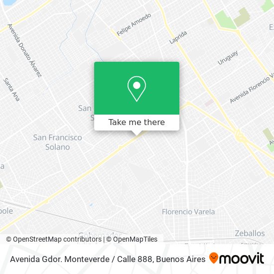 Avenida Gdor. Monteverde / Calle 888 map