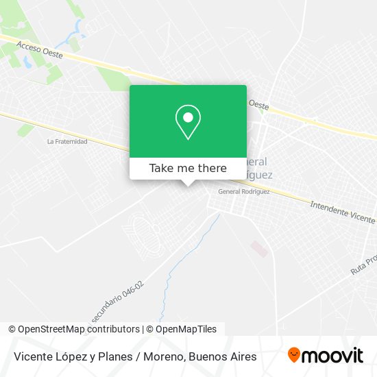 Vicente López y Planes / Moreno map