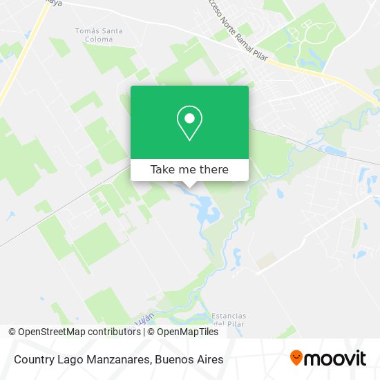 Country Lago Manzanares map