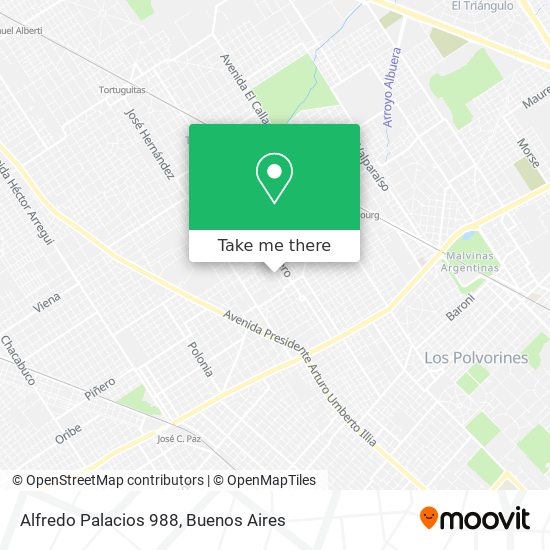 Alfredo Palacios 988 map