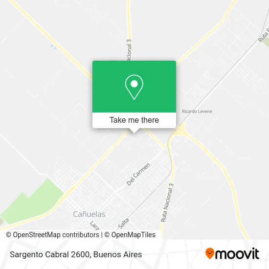 Sargento Cabral 2600 map