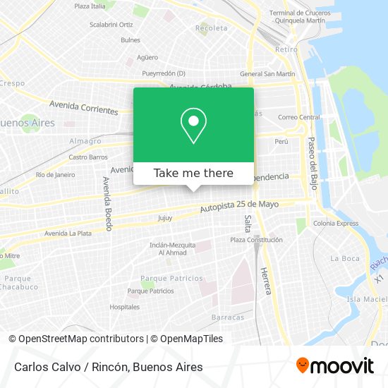 Carlos Calvo / Rincón map