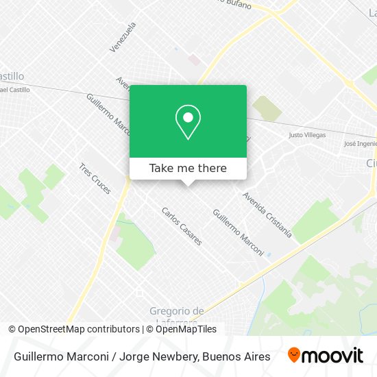 Guillermo Marconi / Jorge Newbery map