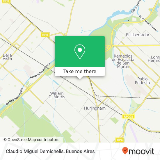 Claudio Miguel Demichelis map