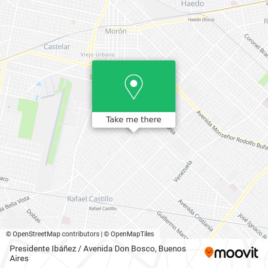 Mapa de Presidente Ibáñez / Avenida Don Bosco