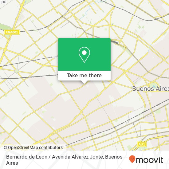 Bernardo de León / Avenida Alvarez Jonte map