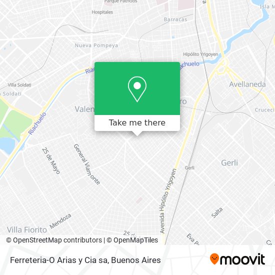 Ferreteria-O Arias y Cia sa map