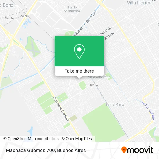 Mapa de Machaca Güemes 700