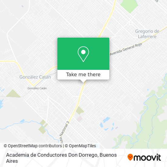 Mapa de Academia de Conductores Don Dorrego