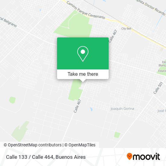 Calle 133 / Calle 464 map