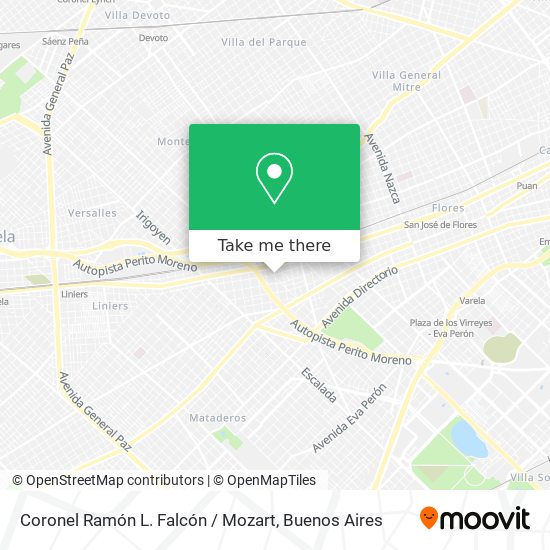 Coronel Ramón L. Falcón / Mozart map