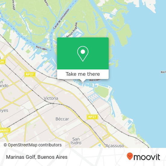Marinas Golf map