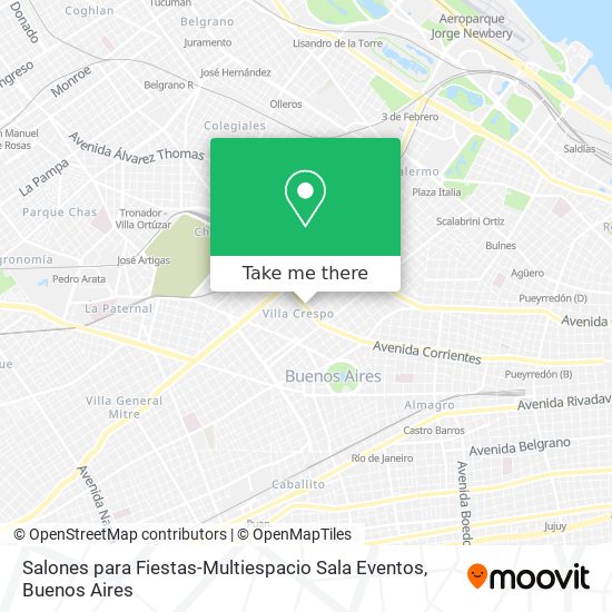 Mapa de Salones para Fiestas-Multiespacio Sala Eventos