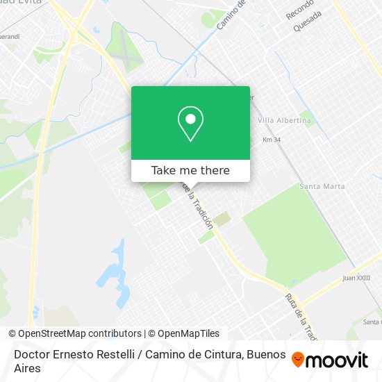 Doctor Ernesto Restelli / Camino de Cintura map