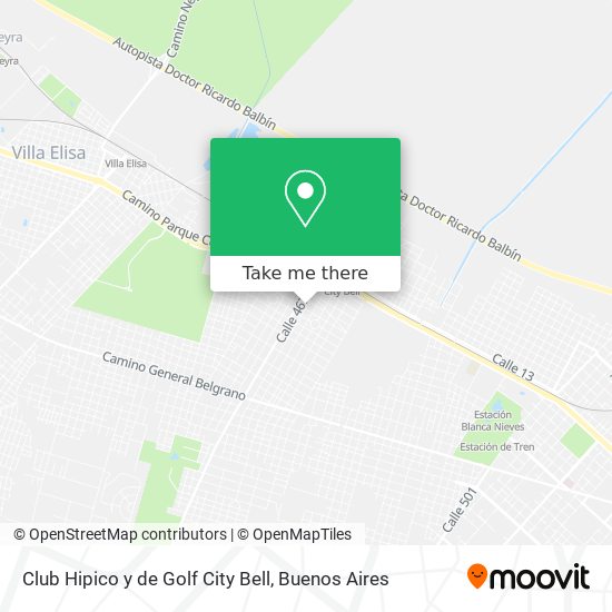 Club Hipico y de Golf City Bell map