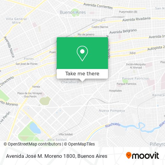 Avenida José M. Moreno 1800 map