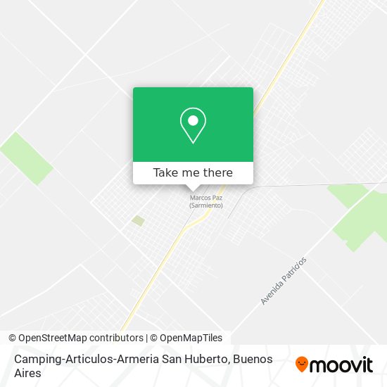 Camping-Articulos-Armeria San Huberto map