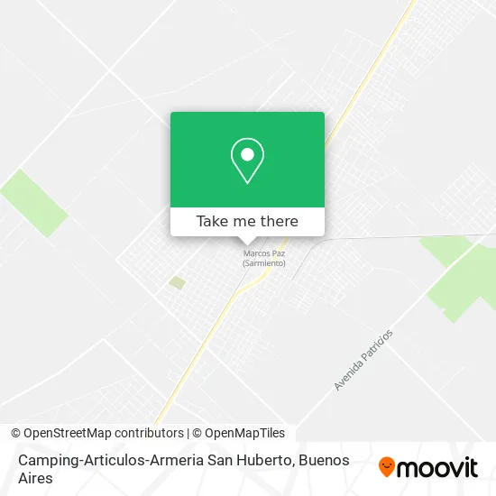 Mapa de Camping-Articulos-Armeria San Huberto
